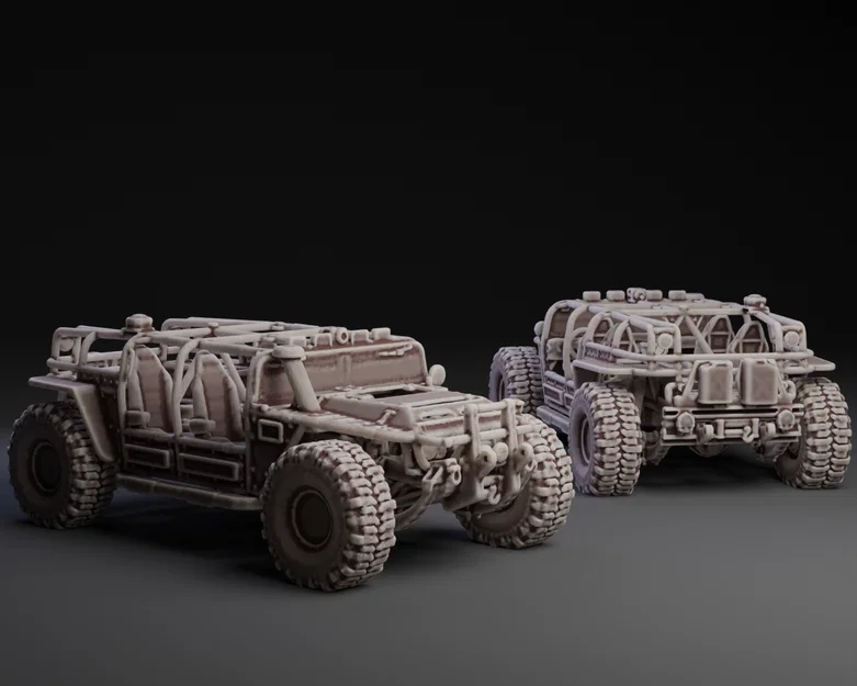 Mô hình xe quân sự Warthog 3D hầm hố - Tải file STL miễn phí - Image 1