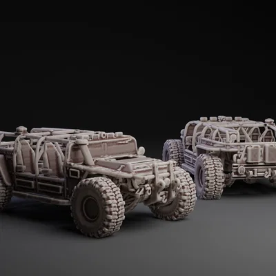 Mô hình xe quân sự Warthog 3D hầm hố - Tải file STL miễn phí