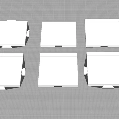 Mẫu in 3D bàn cờ vua mặt phẳng hiện đại, dễ lắp ráp