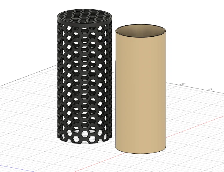 Đèn để bàn họa tiết tổ ong (Honeycomb Table Lamp) - File 3D in ấn - Image 2