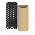 Đèn để bàn họa tiết tổ ong (Honeycomb Table Lamp) - File 3D in ấn - Thumbnail 2