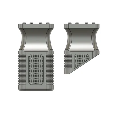Tay cầm dọc Mlok vertical grip và stubby grip cho máy in 3D