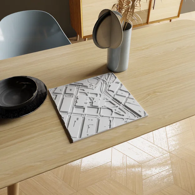 Mô hình 3D bản đồ kiến trúc khu vực Tòa thị chính New York - Image 1