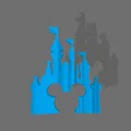 Mô hình ảo ảnh 3D lâu đài và logo Disney độc đáo - Thumbnail 1