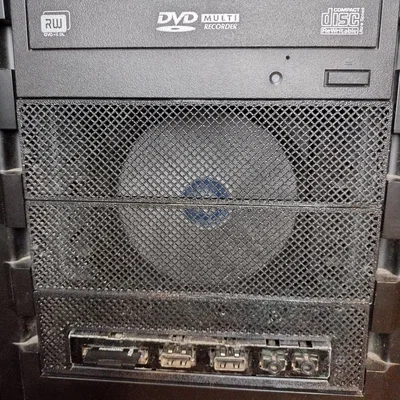 Nắp che bay 5.25" mesh tăng airflow cho case PC – tự chọn pattern