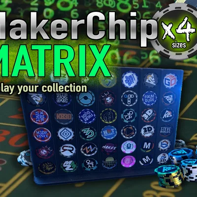 MakerChip Matrix – Khung trưng bày MakerChips (4 kích cỡ)