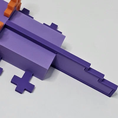 Mô hình Minecraft Axolotl Remix (Phiên bản in 3D đa màu sắc)