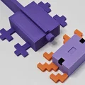 Mô hình Minecraft Axolotl Remix (Phiên bản in 3D đa màu sắc) - Thumbnail 3