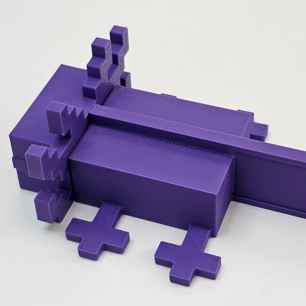 Mô hình Minecraft Axolotl Remix (Phiên bản in 3D đa màu sắc) - Image 4