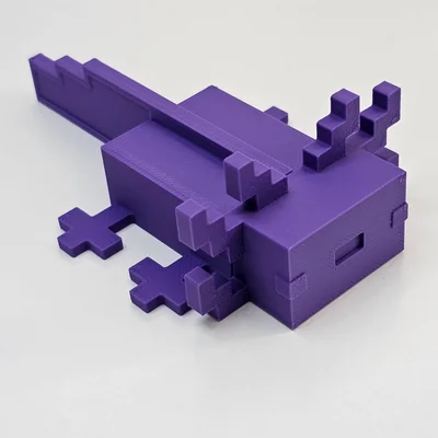 Mô hình Minecraft Axolotl Remix (Phiên bản in 3D đa màu sắc) 5