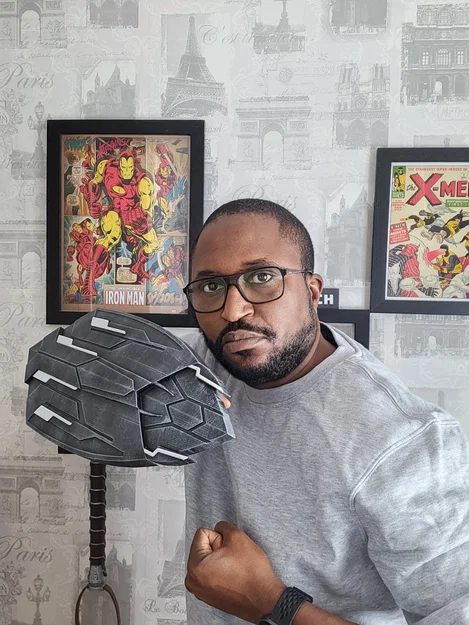 Mô hình khiên Wakanda của Captain America (Avengers) - In 3D dễ dàng - Image 3