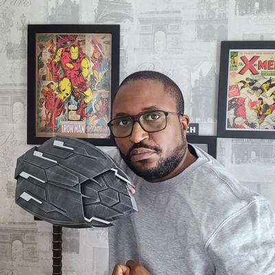 Mô hình khiên Wakanda của Captain America (Avengers) - In 3D dễ dàng