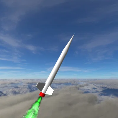 Nike Smoke Model Rocket -- Power Series - 3in