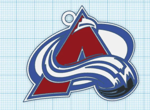 Móc khóa logo Colorado Avalanche - Món đồ chơi cho fan khúc côn cầu - Image 1