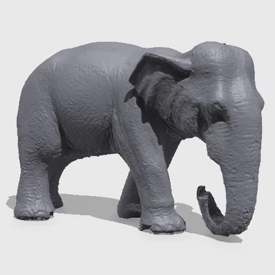 Mô hình chú voi 3D tương thích với gạch LEGO cực độc đáo