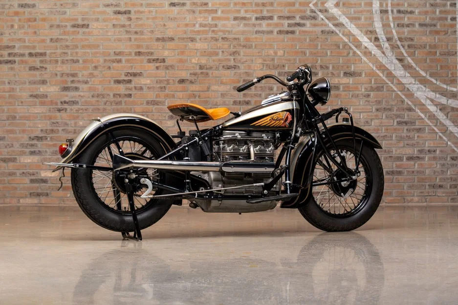Mô hình in 3D xe máy cổ điển Indian Four 1939 chi tiết - Image 2