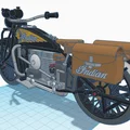 Mô hình in 3D xe máy cổ điển Indian Four 1939 chi tiết - Thumbnail 6