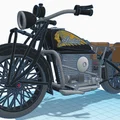 Mô hình in 3D xe máy cổ điển Indian Four 1939 chi tiết - Thumbnail 11