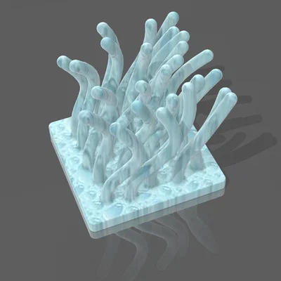 Mẫu in 3D khay đựng xà phòng, miếng bọt biển hình Hải quỳ