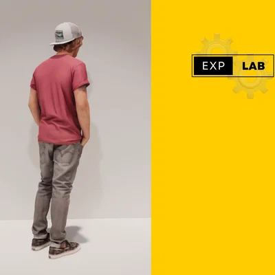 Mô hình nhân vật nam 3D cho kiến trúc và sa bàn