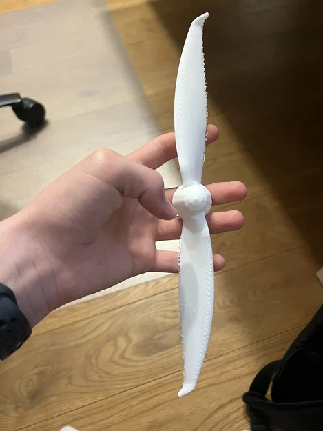 Cánh quạt máy bay mô hình khí động học trục 3mm in 3D - Image 2