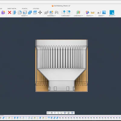 Chậu tự tưới in Vase Mode (Self-watering Planter)