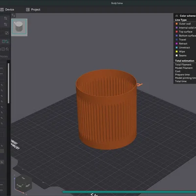 Chậu tự tưới in Vase Mode (Self-watering Planter)
