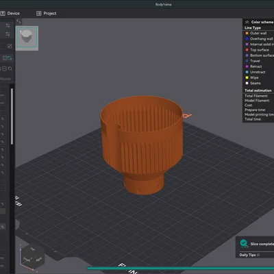 Chậu tự tưới in Vase Mode (Self-watering Planter)