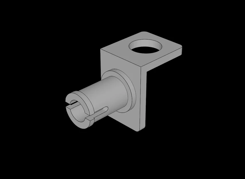 Khớp nối Bracket 1x1 có chốt (Pin) tương thích Lego - Tải file STL 3D - Image 1