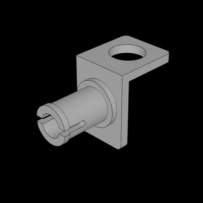 Khớp nối Bracket 1x1 có chốt (Pin) tương thích Lego - Tải file STL 3D