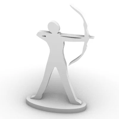 Mô hình vận động viên bắn cung tối giản (Archery Athlete Simplified)