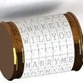 Hộp nhẫn cầu hôn dạng cryptex (Engagement ring box cryptex) - Thumbnail 2