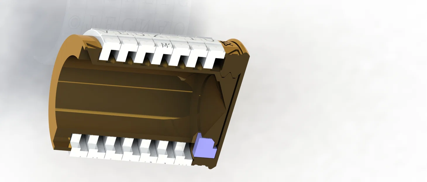 Hộp nhẫn cầu hôn dạng cryptex (Engagement ring box cryptex) - Image 7