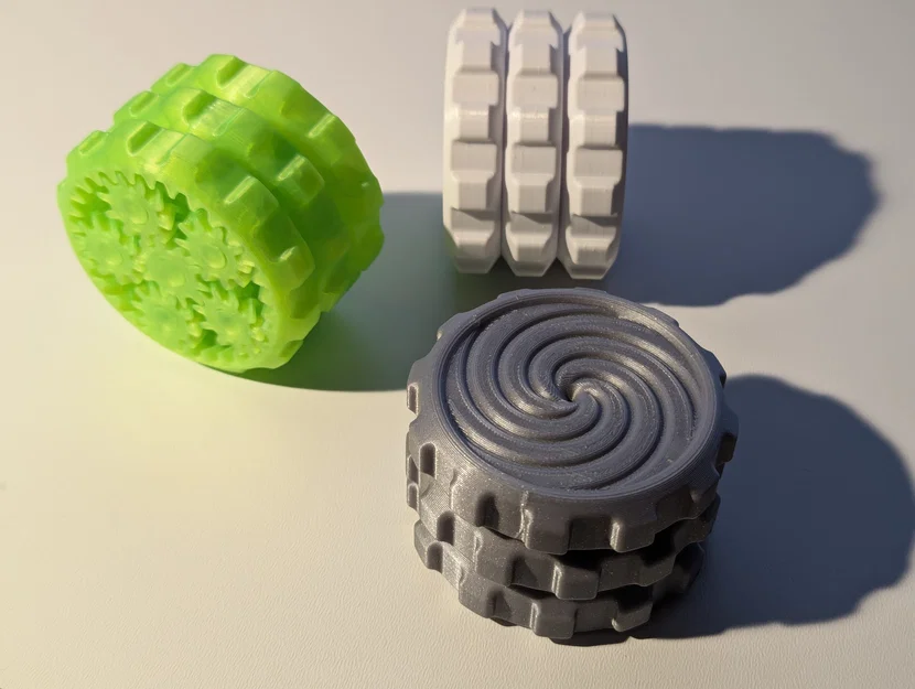 Đồ chơi fidget bánh răng hành tinh núm xoay xếp tầng (Stacked Knob Planetary Gear) - Image 1