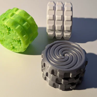 Đồ chơi fidget bánh răng hành tinh núm xoay xếp tầng (Stacked Knob Planetary Gear)