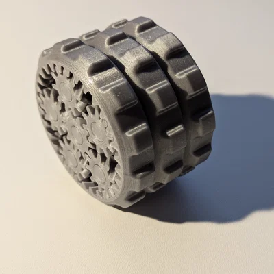 Đồ chơi fidget bánh răng hành tinh núm xoay xếp tầng (Stacked Knob Planetary Gear)