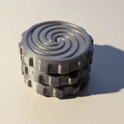 Đồ chơi fidget bánh răng hành tinh núm xoay xếp tầng (Stacked Knob Planetary Gear)