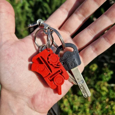 Print-In-Place Fidget Clicker (Fidget Click Móc Chìa Khóa)