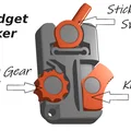 Print-In-Place Fidget Clicker (Fidget Click Móc Chìa Khóa) - Thumbnail 4