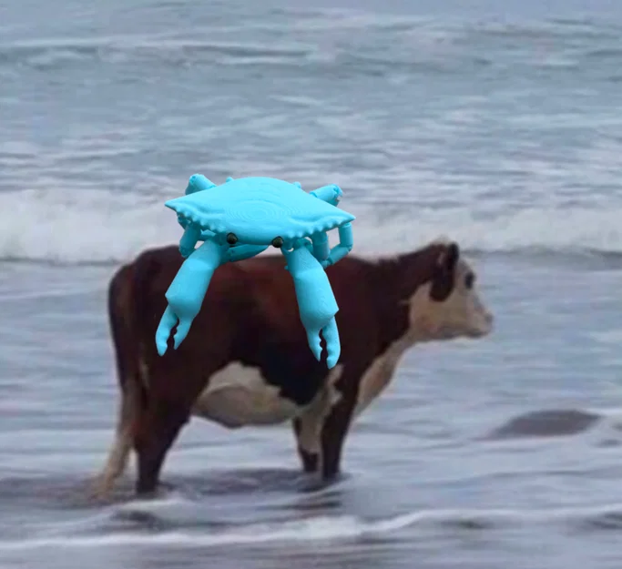 Mô hình chú cua linh hoạt Flexi Crab in 3D sống động - Image 5