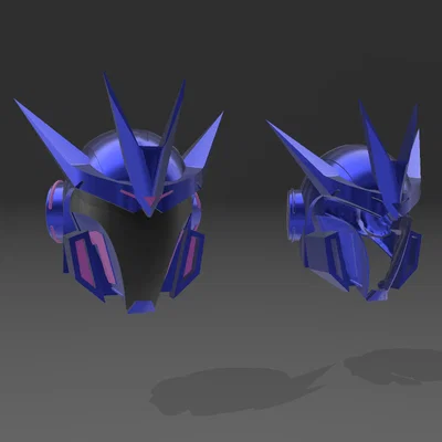 Mô hình mũ bảo hiểm Transformers Prime Soundwave in 3D cực chất