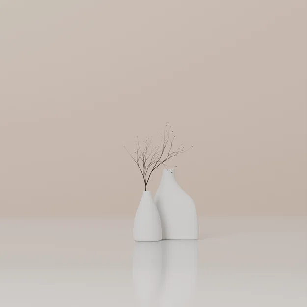 Bộ bình hoa phong cách Nordic tối giản (Set 2 bình) - Image 1