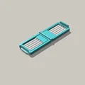 Hộp đựng thuốc lá cuốn tay cỡ nhỏ (Case for small roll-your-own Cigarettes) - Thumbnail 1