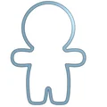 Khuôn Cắt Bánh Quy Người Bánh Gừng (Ginger Bread Man Cookie Cutter) - Thumbnail 1