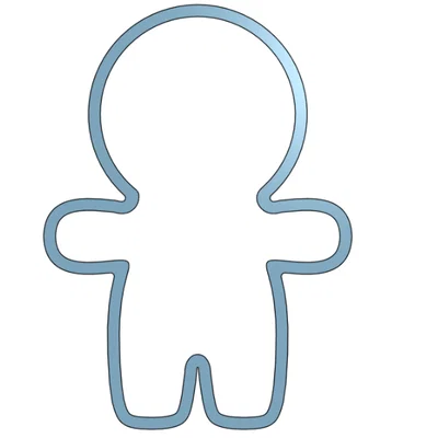 Khuôn Cắt Bánh Quy Người Bánh Gừng (Ginger Bread Man Cookie Cutter)
