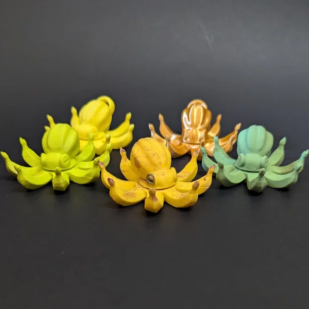 Octonana Fidget Spinner (Spinner Bạch Tuộc-Chuối) – 2 bản có/không loop - Image 1