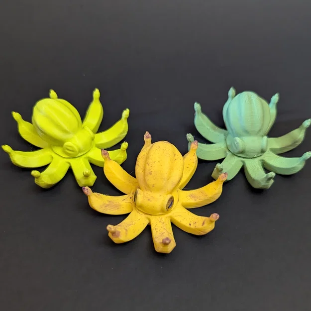 Octonana Fidget Spinner (Spinner Bạch Tuộc-Chuối) – 2 bản có/không loop - Image 3