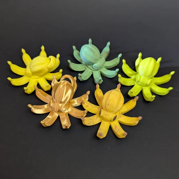 Octonana Fidget Spinner (Spinner Bạch Tuộc-Chuối) – 2 bản có/không loop - Image 4