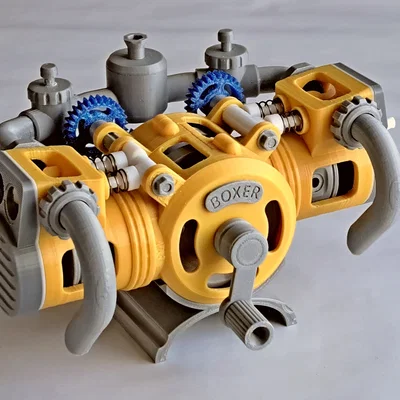 Mô hình động cơ 4 thì Flathead Boxer