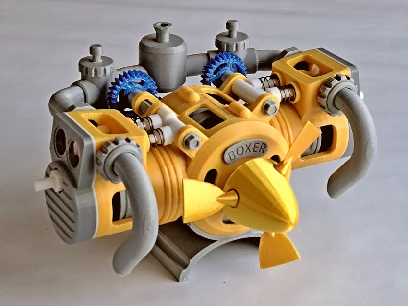 Mô hình động cơ 4 thì Flathead Boxer - Image 2